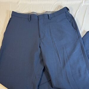 Men's Navy Dress Pants Haggar Premium Comfort 34x30